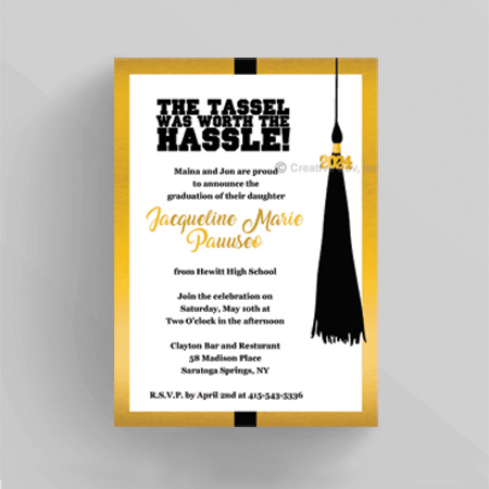 Tassel Hassle Graduation Invitation